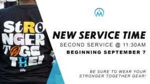 <b>NEW SUNDAY SERVICE TIME</b>