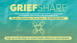 <b>Grief Share Program</b>