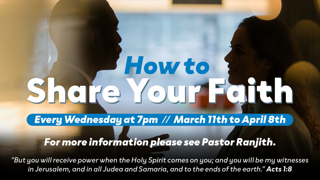 <b>Learn to Share Your Faith</b>