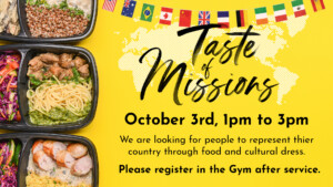 <b>Taste of Missions</b>